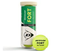 Dunlop Tennis Balls Fort All Court TS, 3 Balls | Elite Match Performance | ITF approved | Premium Rubber Core | Woven Felt | Consistent Bounce | Grass | Hard Court | Clay