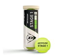 Dunlop Tennis Balls Stage 1 Green | 25% slower | ITF-approved | entry into the whole field | more control | player in development