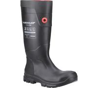 DUNLOP Purofort TerraPRO - Unisex Full Safety Sneaker Fit Waterproof Work Boots, Black, Thermal Insulated and Slip-Resistant Wellies with Steel Toecap for Outdoor and Industrial Use - EU43, UK9