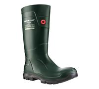 DUNLOP Purofort TerraPRO - Unisex Full Safety Sneaker Fit Waterproof Work Boots, Green, Thermal Insulated and Slip-Resistant Wellies with Steel Toecap for Outdoor and Industrial Use - EU44, UK10