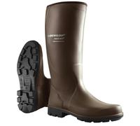 DUNLOP Terroir PRO Wellington Boot - Unisex, Lightweight and Thermal Insulated, Dirt Repellent Work Wellies, Purofort, Dark Brown/Black - EU45, UK10.5