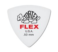Dunlop Tortex Flex Triangle .50mm Red Guitar Pick-6 Pack .50mm | White