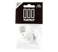 Jim Dunlop 462P1.50 Tortex III Picks 1.50mm -Player Pack Bag of 12 picks,WHITE