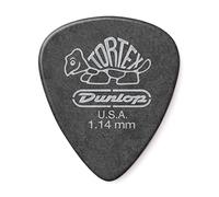 Jim Dunlop 488P1.14 Tortex Standard Player Pack - Pitch Black(Pack of 12)