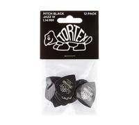 Dunlop Tortex Pitch Black Jazz III 1.14mm Plectrums, Pack of 12 (NEW)