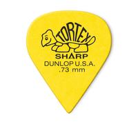 Dunlop Tortex Sharp guitar Picks 73mm Yellow 72 Pack