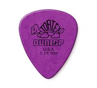 DUNLOP - TORTEX STANDARD GUITAR PICKS - 1.14MM - PURPLE - 12 PACK