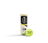 DUNLOP Tour Brilliance tennis ball - for all surfaces (3 balls), Yellow