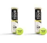 Dunlop Tour Brilliance Tennis Balls | ITF-approved | Match Performance | Rubber Core | Woven Felt | Constant Bounce | Durable | Lawn | Hard Court | Sand