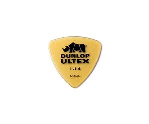 Dunlop Ultex Triangle Picks 1.14mm (6-Pack) - Gold, Metal Guitar Picks