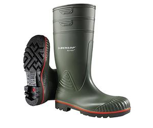 Dunlop Unisex Acifort Heavy Duty Full Safety Wellington Boot Green 07