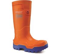 (7 UK, Orange) Dunlop Unisex Adult FieldPro Thermo+ Safety Wellington Boots