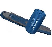 Dunlop Unisex Mummy sleeping bag, blue/grey, 210x80x50 cm