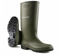 DUNLOP Unisex Wellingtons Boots Ladies Women Mens Wellies Fully Waterproof Snow Rain Muck Outdoor Mud Shoes Welly (3 UK, Green, numeric_3)