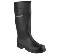 Dunlop Universal Black Plain Rubber Wellingtons PVC