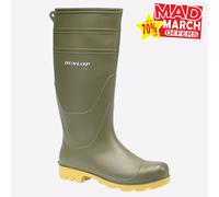 Dunlop Universal Mens Durable Protection Wellies Wellington Boots Green