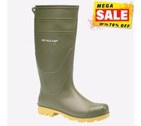 Dunlop Universal Mens Durable Protection Wellies Wellington Boots Green