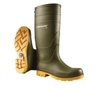 Dunlop Universal Green Plain Rubber Wellingtons PVC