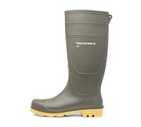 DUNLOP Universal Wellington Knee Boot - Unisex, Waterproof Work Wellies for Farming, Hunting and Outdoor Use, PVC, Green/Crepe - EU42, UK8