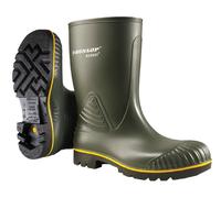 Dunlop ACIFORT HD Calf Mens Heavy Duty Agricultural Wellington Boots Green - UK 7