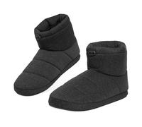 DUNLOP Slippers For Men, Fluffy Mens Slipper, Size 7-12, Warm And Cosy Winter House Boots, Funny Presents For Him, 4 Different Style To Choose From (Black, numeric_9)