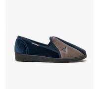 Dunlop WINSTON Mens Full Slippers Navy/Grey - UK 6