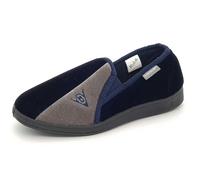 Dunlop Winston Mens Warm Slippers - Navy Blue / Grey - 12 UK
