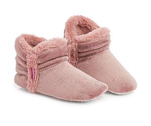 DUNLOP Women Bootie Slippers, Ladies Quality Ankle Slippers Memory Foam, Sheepskin Bootie Slippers Indoor Outdoor Shoes, Comfy Warm Winter Slipper Ankle Boots, Gift For Ladies