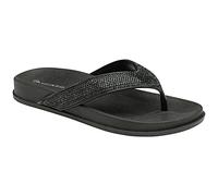 DUNLOP Women Flip Flops Sandals Ladies Toe Post Open Back Beach Summer Holiday Pool Shoes Comfy Slipper Flats Casual T Bar Sliders Mules (UK 3/EU 36, Black Quinn)