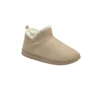 Dunlop Women's Biscuit 'Maple' Bootie Slippers in Beige | Size: 7 Dunlop Beige 7