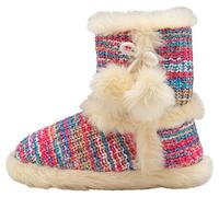 DUNLOP Womens Faux Fur Lined Ankle Slipper Boots (3 UK, Farah Pink, numeric_3)
