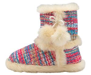 DUNLOP Womens Faux Fur Lined Ankle Slipper Boots (3 UK, Farah Pink, numeric_3)