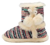 DUNLOP Womens Faux Fur Lined Ankle Slipper Boots (3 UK, Farah Purple, numeric_3)