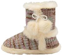 DUNLOP Womens Faux Fur Lined Ankle Slipper Boots (5 UK, Farah Beige, numeric_5)