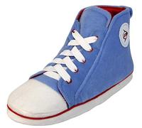 DUNLOP Womens Hi Top Trainer Boot Slippers Sky Blue UK 7-8