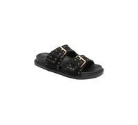 Dunlop Women's 'Rosalie' Open-Toe Mule Sandals in Black | Size: 7 Dunlop Black 7