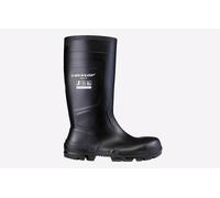 Dunlop Work-It Full Safety WATERPROOF Wellington Mens - Black - Size UK 14
