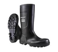 DUNLOP Work-It S5 Safety Wellies with Steel Toe, PVC, Black, UK 2.5