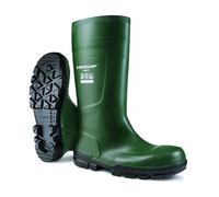 DUNLOP Work-It - Unisex Full Safety Slip-Resistant Waterproof Work Boots, Heritage Green, Antistatic and Chemical Resistant PVC Wellies with Steel Toecap for Outdoor and Industrial Work - EU41, UK7