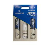 DUNLOP x Waterdrop Set 2 x Cans of 4 ATP Tour Tennis Balls, 600 ml Thermos Flask + 3 x Microlytes Berry