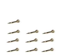 DunMuan 100PCS Metal Bait Spike Carp Fishing Hook Bait Sting Boilies Pin Spike Maggot Corn Ronnie Hair Rigs Carp Feeder Fishing DunMuan (Color : S 7mm 100PCS)
