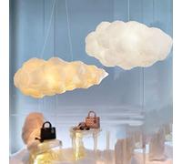 DUNMW 3D Creative Cotton Clouds Pendant Light Chandelier Fire Protection Cloud Ceiling Light Ceiling Lamp Decorative Atmosphere Clouds Chandelier for Bedroom, Living Room, Shop, 3 Lighting