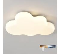 DUNMW Creative 3D Cloud Ceiling Lamp LED Simulation Cloud Children's Room Chandelier Ceiling Light for Bedroom, Living Room, boy or Girls' Room, 36W, Stepless Dimming
