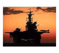 Dunn Military USA Navy Assault Ship USS Makin Island Photo Unframed Wall Art Print Poster Home Decor Premium