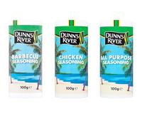 Dunn’s River Barbecue, Chicken & All Purpose Seasoning 3 Pack - 100g Each - Caribbean Style Spice Blends for Cooking & BBQ - Includes Gifty Goodness Shopping List