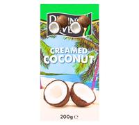 Dunn’s River Creamed Coconut 200g - Authentic Caribbean Cooking Ingredient - Rich Coconut Block for Curries, Rice, Soups & Desserts - Includes Gifty Goodness Shopping List