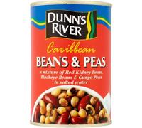Dunn’s River Peas & Beans 400g (2 × 12 Pack - 24 Cans) | Caribbean Style Mixed Beans & Peas in Brine | Ready to Eat | High Fibre & Protein
