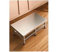 Dunnage Rack Stainless Steel-Height 20cm/7.9in, Food Service Storage Shelves for Restaurants and Kitchens,Commercial Floor Rack for Heavy Loads(80x35x20cm)