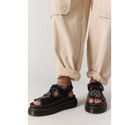 Dunnet Flower Sandals by Dr. Martens at Free People in Black, Size: US 8 - female