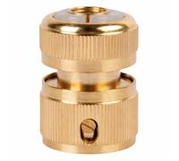 Dunnet Tools 1/2” Brass Hose End Connector - Heavy Duty Garden Hose Fitting, Durable Quick Connect Hose Pipe Adaptor for Taps, Spray Guns & Irrigation Systems